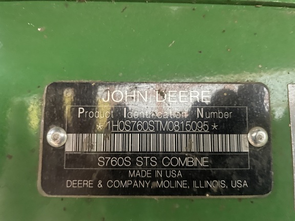 2021 John Deere S760 Combine