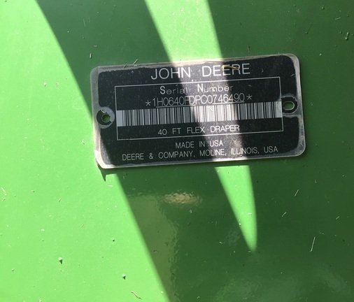 2012 John Deere 640FD Header Combine