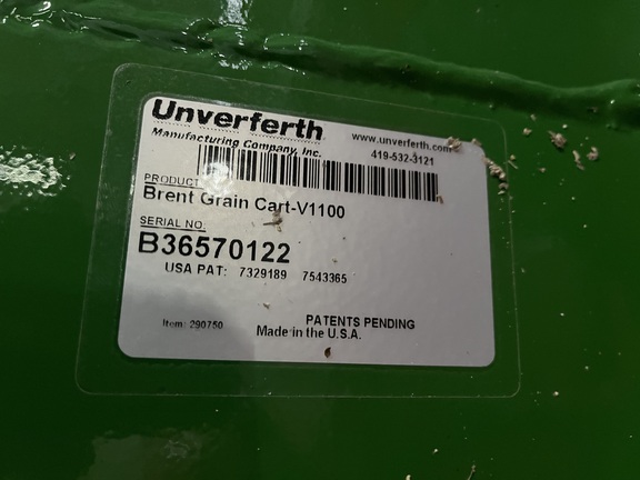 2017 Brent V1100 Grain Cart