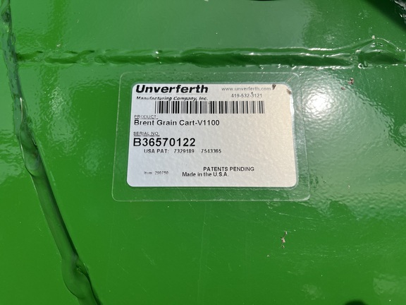 2017 Brent V1100 Grain Cart