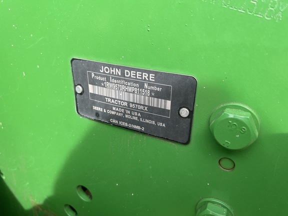 2021 John Deere 9570RX Tractor Rubber Track