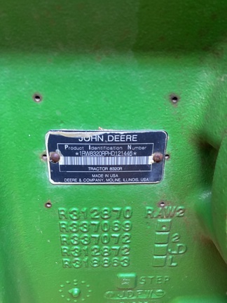 2017 John Deere 8320R Tractor