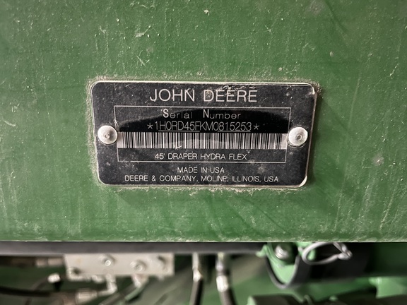 2021 John Deere RD45F Header Combine