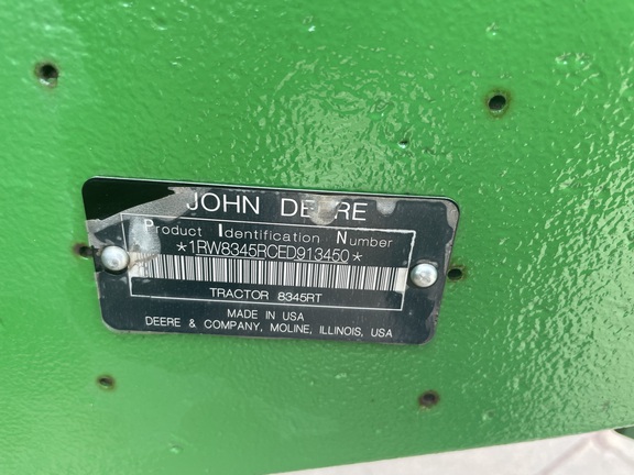 2014 John Deere 8345RT Tractor Rubber Track
