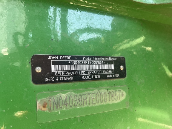 2014 John Deere R4038 Sprayer/High Clearance