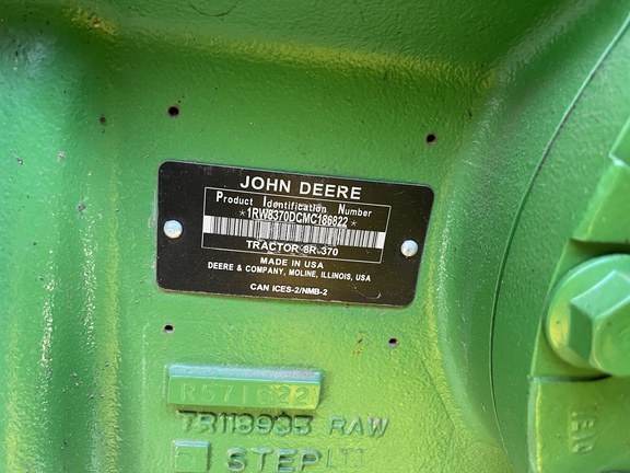 2021 John Deere 8R 370 Tractor