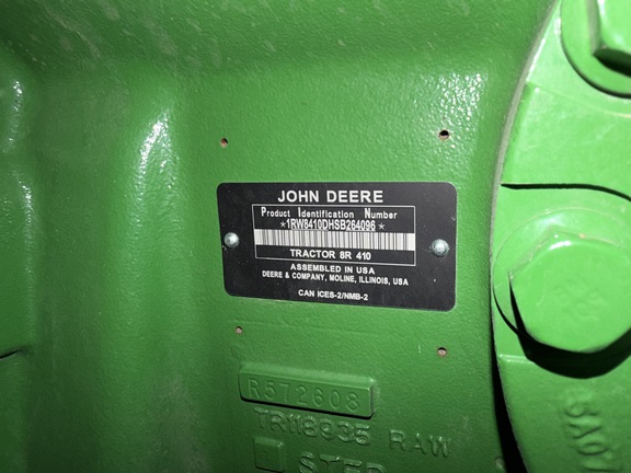 2025 John Deere 8R 410 Tractor