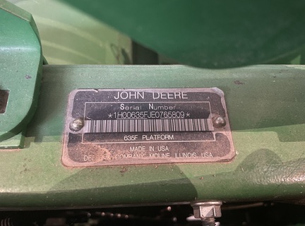 2014 John Deere 635F Header Combine