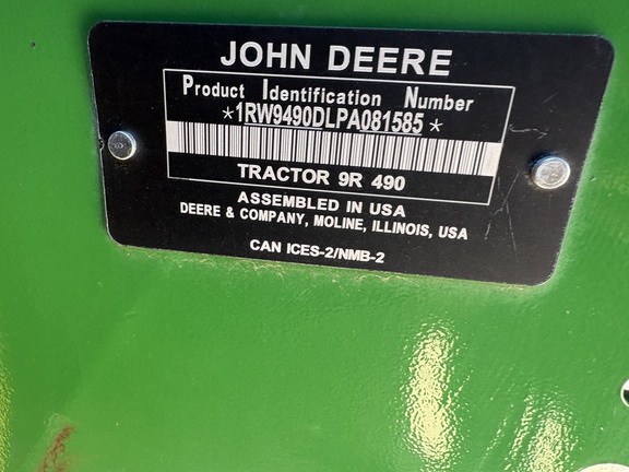 2023 John Deere 9R 490 Tractor 4WD