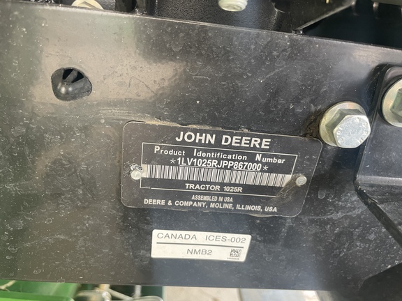 2023 John Deere 1025R Tractor Compact