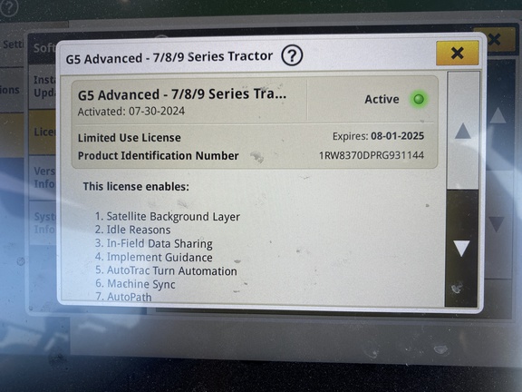 2024 John Deere 8RT 370 Tractor Rubber Track