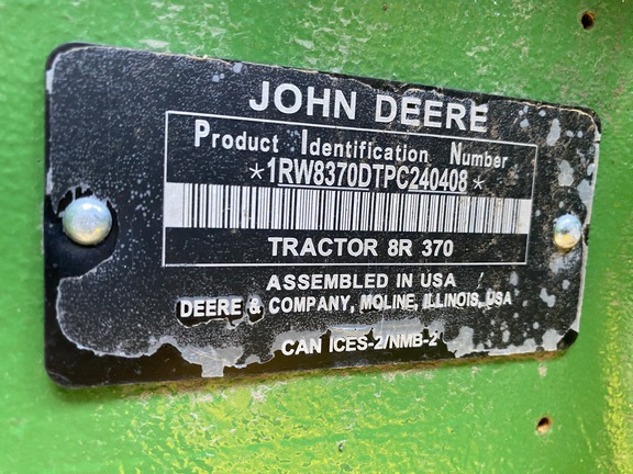 2024 John Deere 8R 370 Tractor