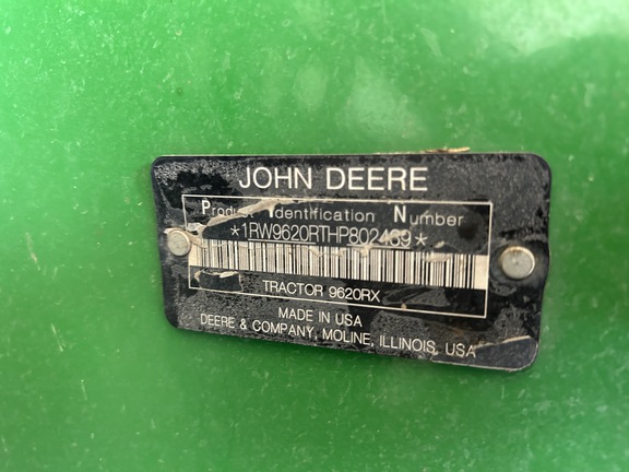 2017 John Deere 9620RX Tractor Rubber Track