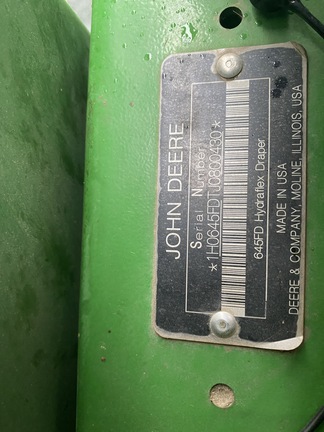 2018 John Deere 645FD Header Combine