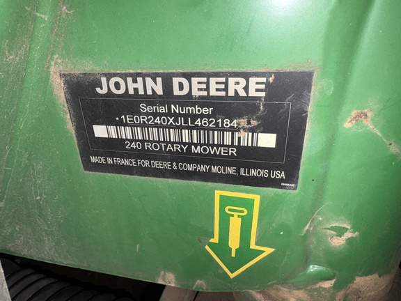 2020 John Deere R240 Mower
