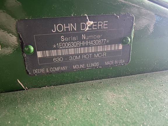 2017 John Deere 630 Mower Conditioner