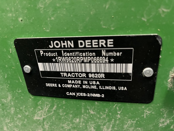 2021 John Deere 9620R Tractor 4WD