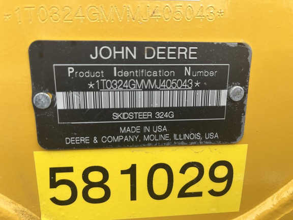 2021 John Deere 324G Skid Steer Loader