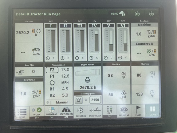 2019 John Deere 9470RX Tractor Rubber Track