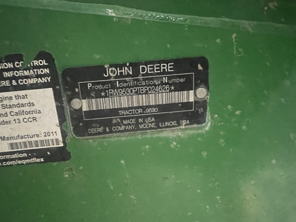 2011 John Deere 9530 Tractor 4WD