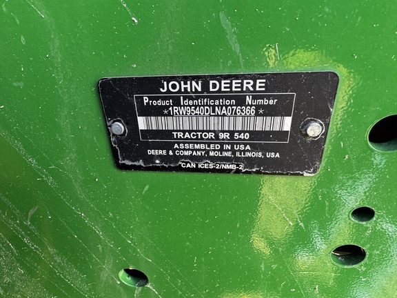 2022 John Deere 9R 540 Tractor 4WD