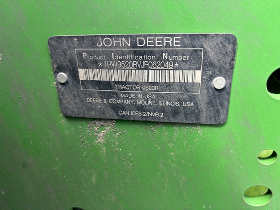 2019 John Deere 9520R Tractor 4WD