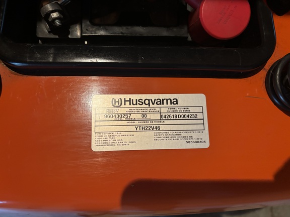 2018 Husqvarna YTH 22V46 Garden Tractor