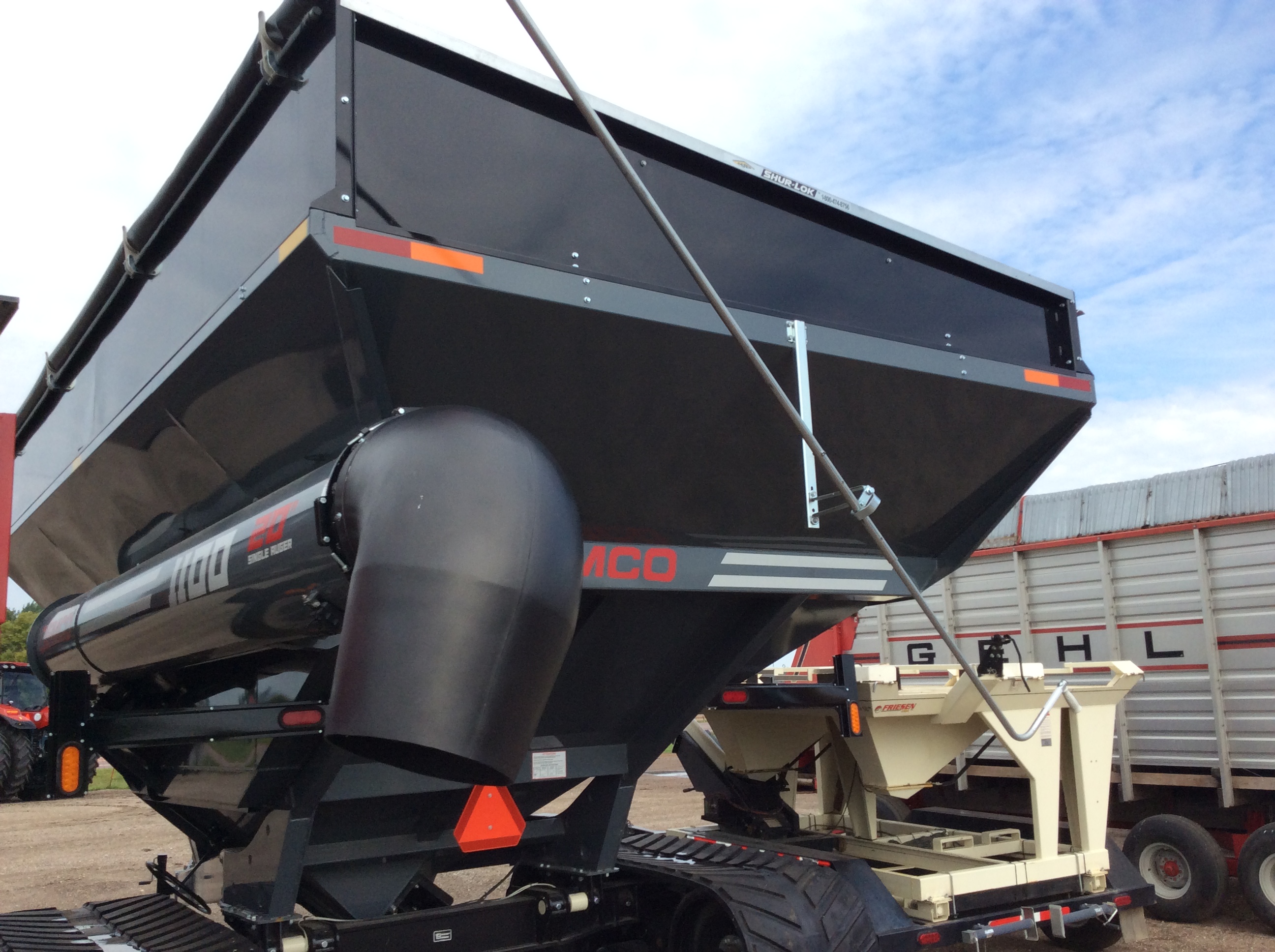 2022 Demco 1100--- Tracks with Tarp & Scale Grain Cart