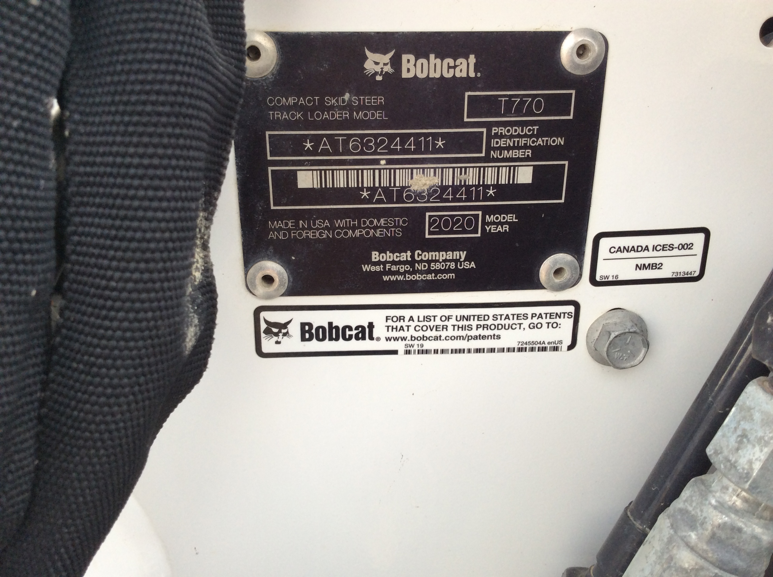 2020 Bobcat T770 Compact Track Loader