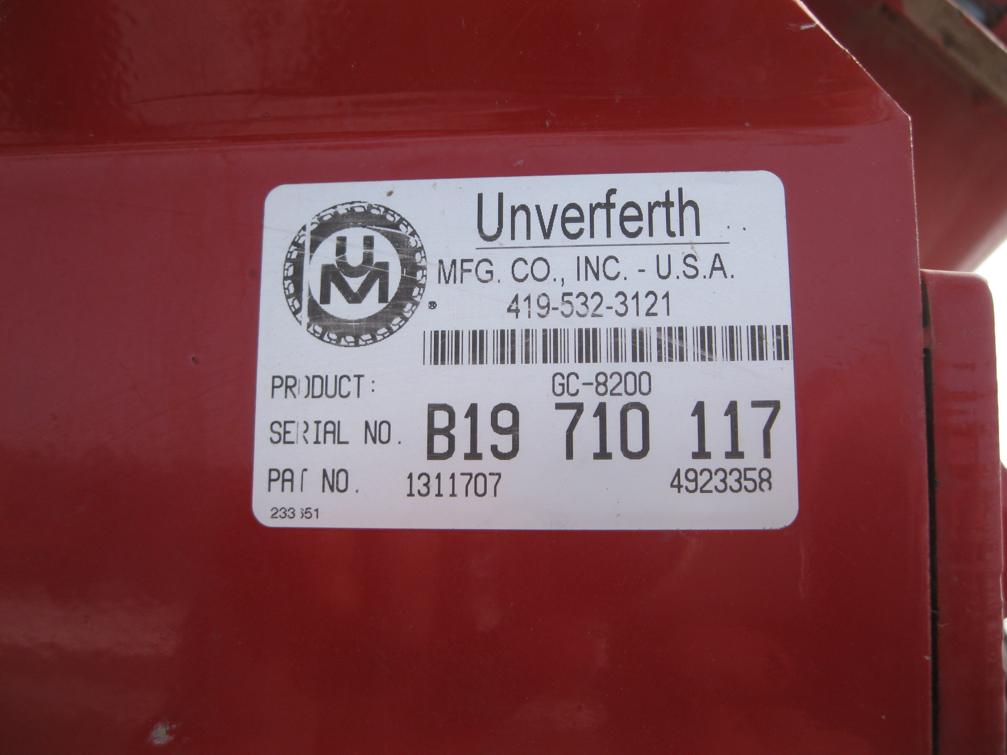 Unverferth 8200 Grain Cart