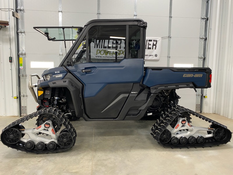 2025 Can-Am 2025 DEFENDER LTD CAB HD10 W/TRACKS NAVY SKU # 8JS Utility Vehicle