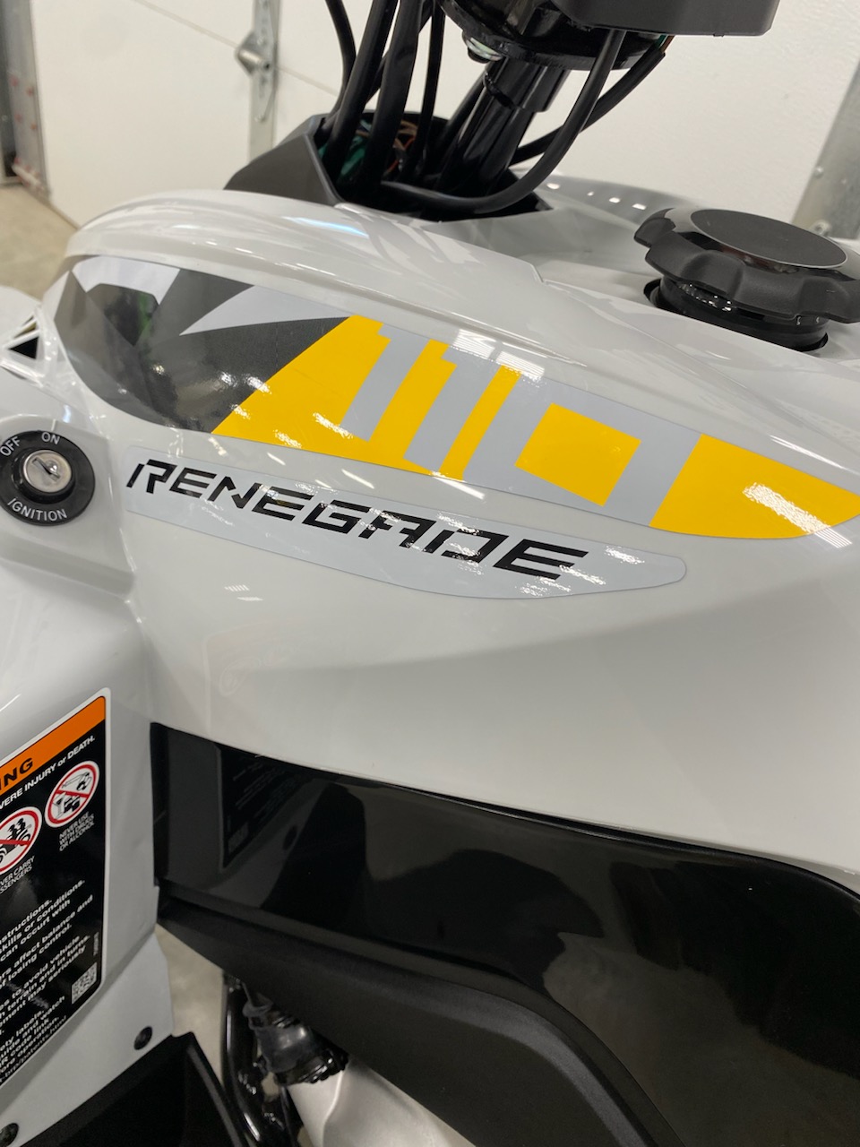 2025 Can-Am 2025 RENEGADE 110efi 4-STROKE GRAY/YEL SKU 3CSA ATV