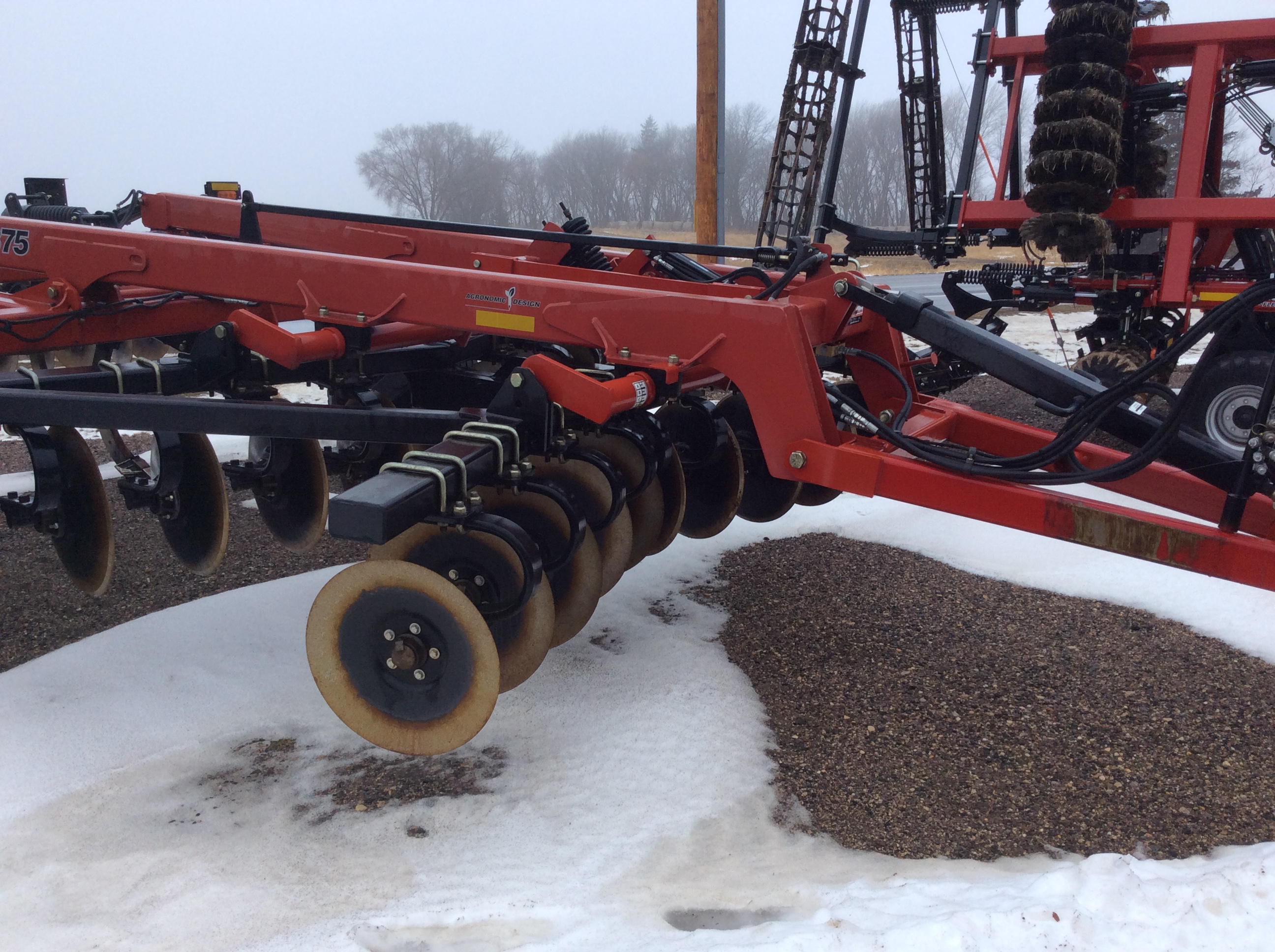 2014 Case IH ECOLO-TIGER 875:-Parabolic Shank-Spring Reset:-14 Deep Tillage