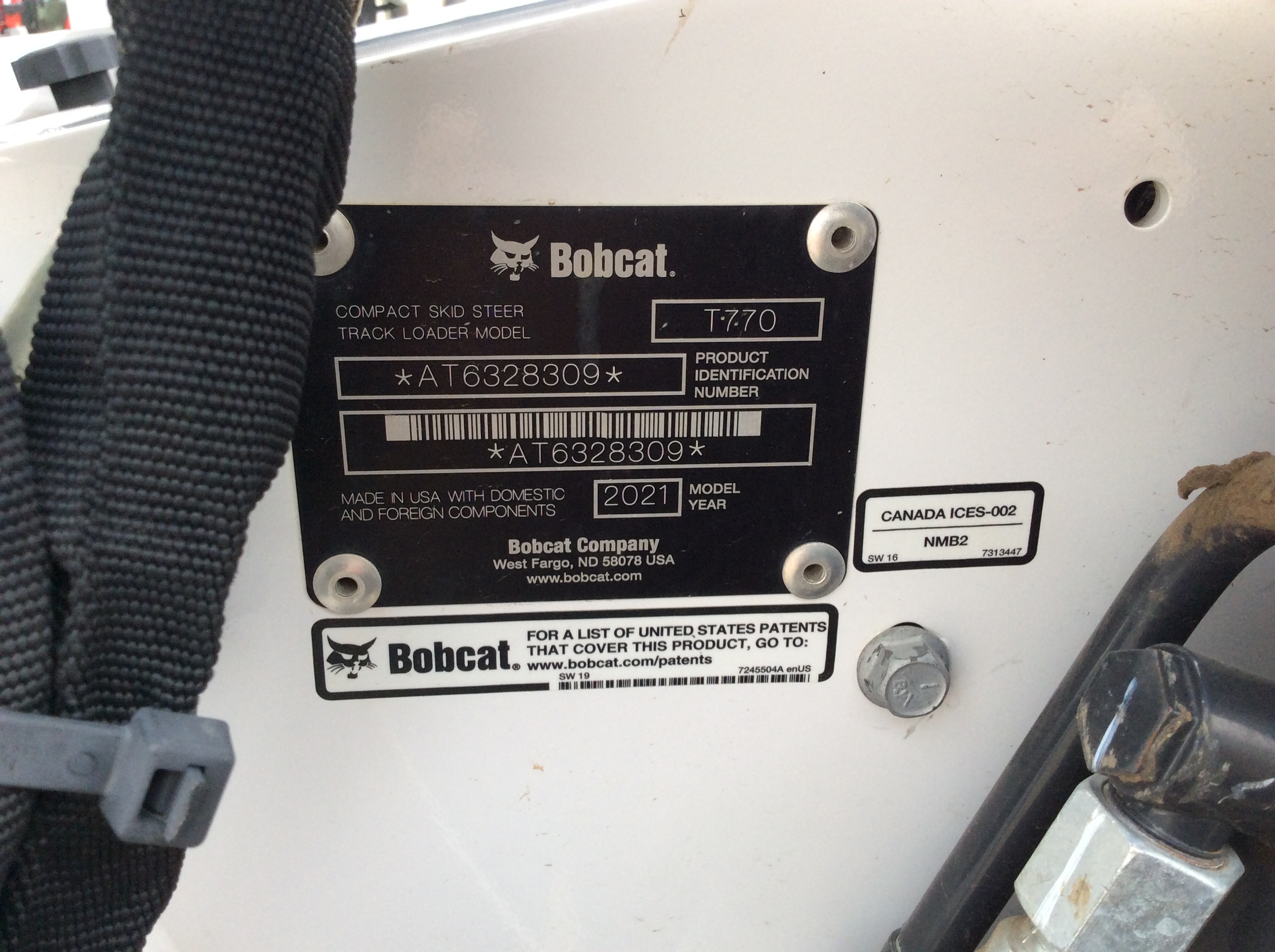 2021 Bobcat T770 Compact Track Loader