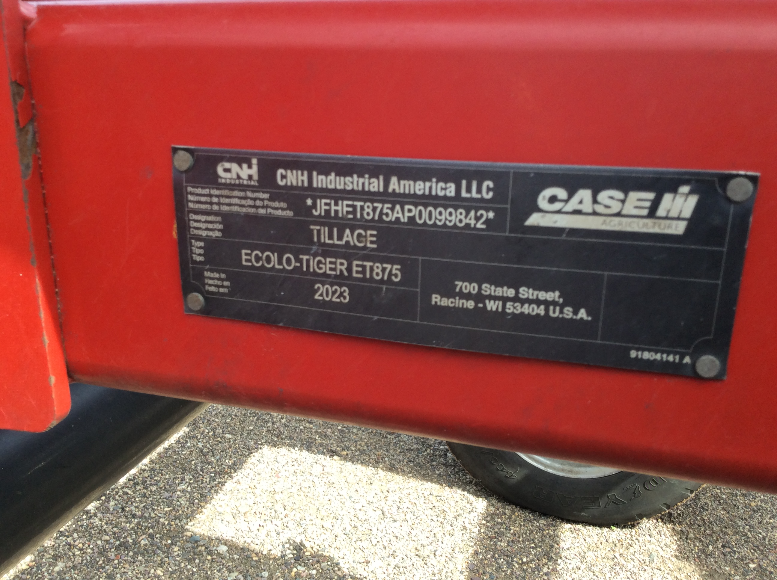 2023 Case IH Ecolo-Tiger 875 22' Deep Tillage