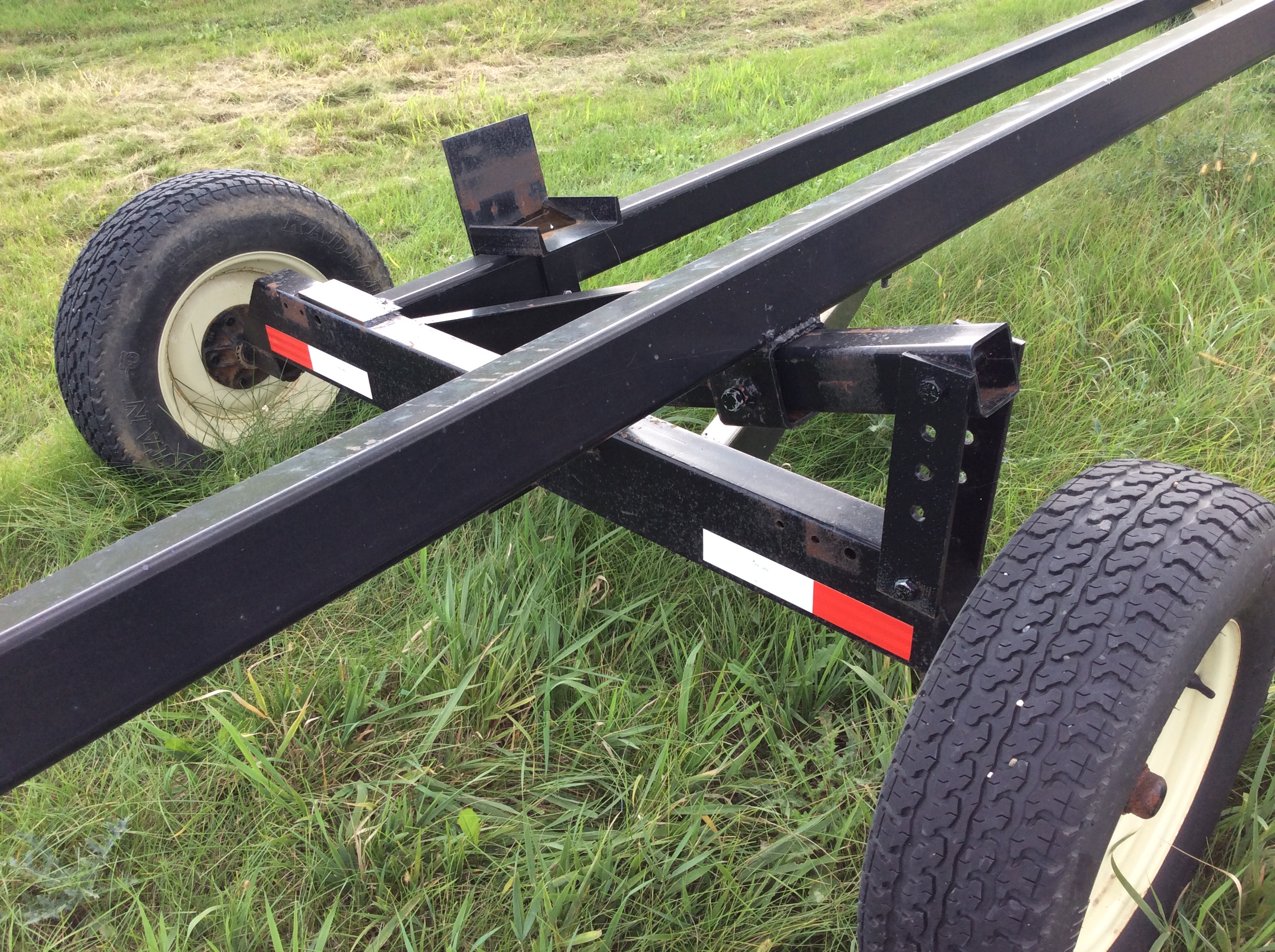 White 25' Header Trailer Header Transport