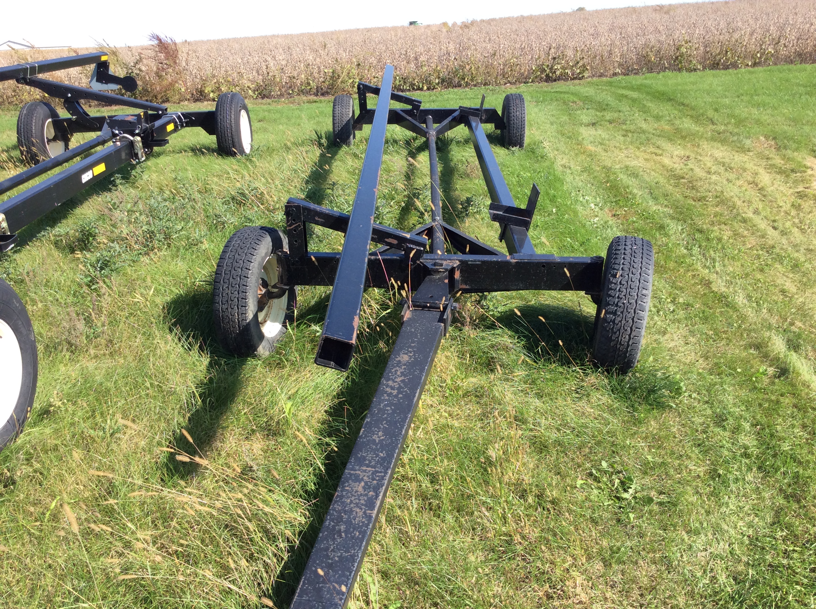 White 25' Header Trailer Header Transport