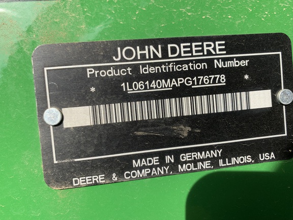 2023 John Deere 6140M Tractor