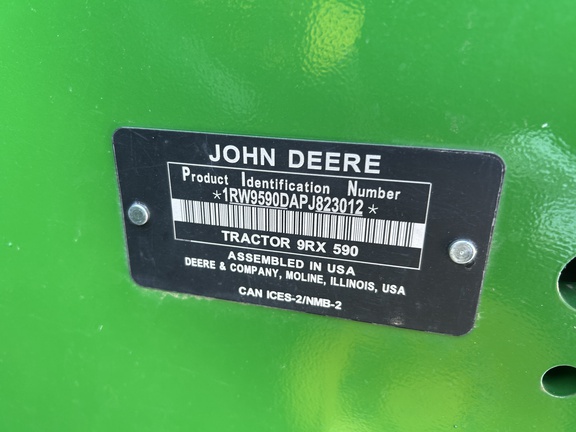 2023 John Deere 9RX 590 Tractor Rubber Track