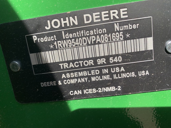 2023 John Deere 9R 540 Tractor 4WD