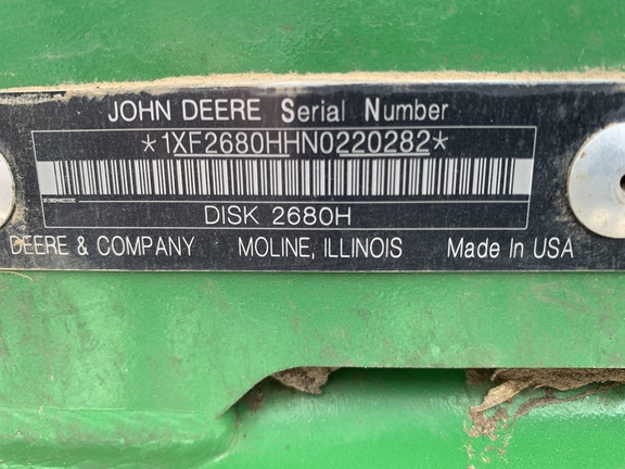 2022 John Deere 2680H Disk