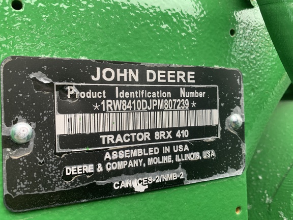 2023 John Deere 8RX 410 Tractor Rubber Track