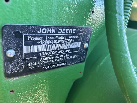 2023 John Deere 8RX 410 Tractor Rubber Track