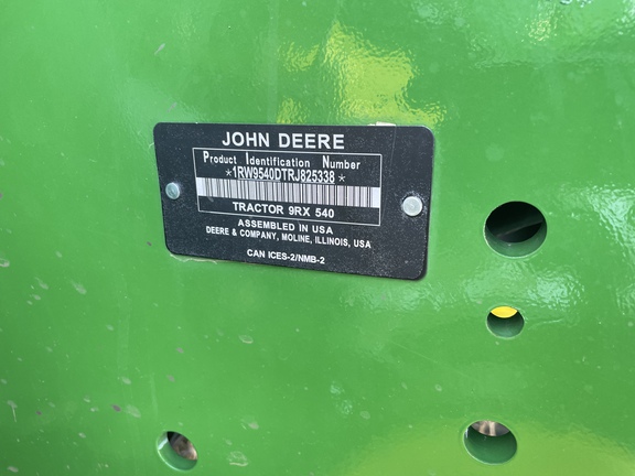 2024 John Deere 9RX 540 Tractor Rubber Track