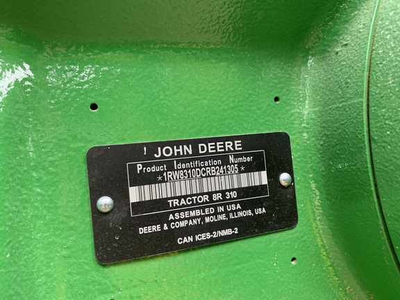 2024 John Deere 8R 310 Tractor