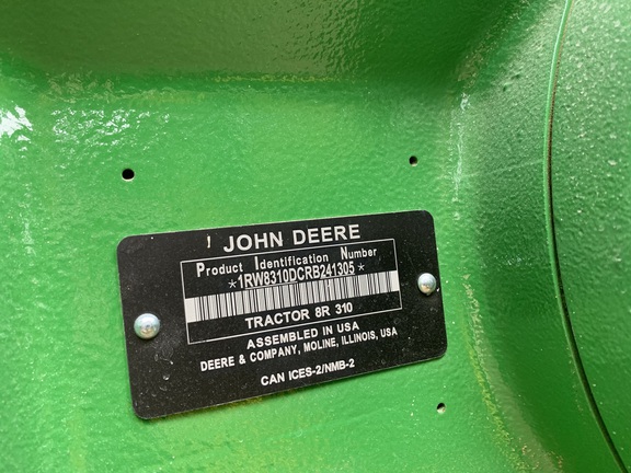 2024 John Deere 8R 310 Tractor