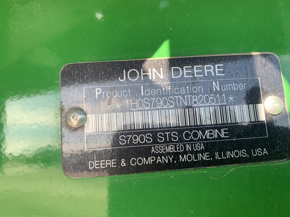 2022 John Deere S790 Combine