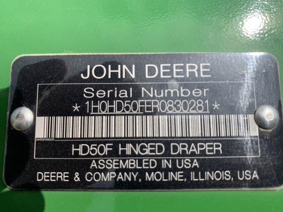 2024 John Deere HD50F Header Combine