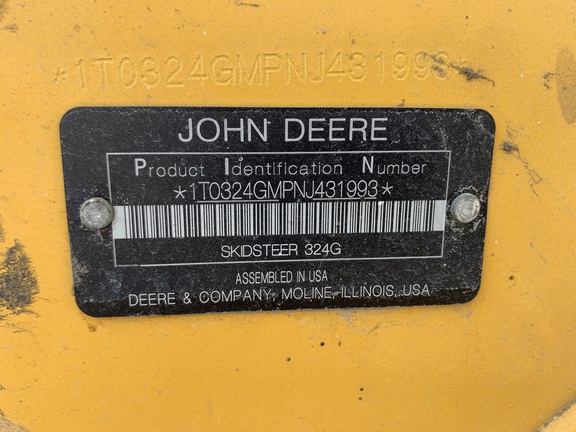 2022 John Deere 324G Skid Steer Loader