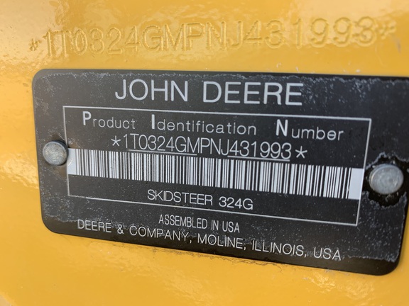2022 John Deere 324G Skid Steer Loader